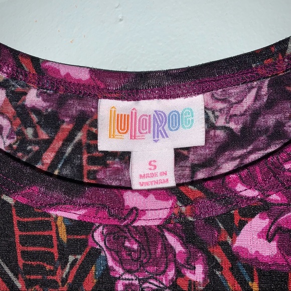 LuLaRoe size Small high low hem short sleeve dress - Picture 2 of 8